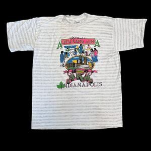 Vintage 90s Alpha Kappa Alpha Sorority Tee Shirt Pink Green AKA BOULE Sz XXL